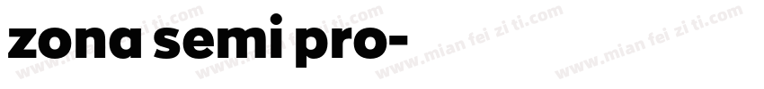 zona semi pro字体转换